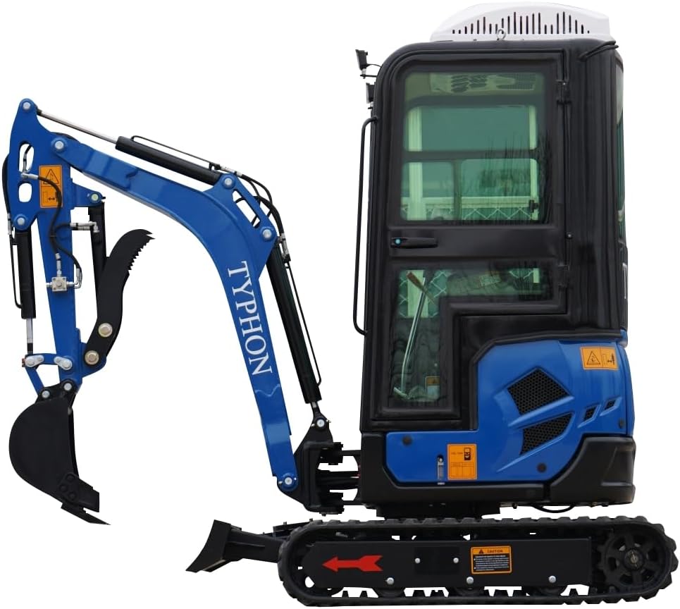 4,000 lbs Terror XVIII Mini Excavator, EPA Certified KUBOTA D902 Diesel Machine