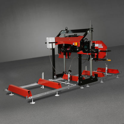 32" Portable Sawmill, KOHLER CH440 429cc E-Start Gasoline Engine, 29" Board Width, 13' Track Length , SM-32