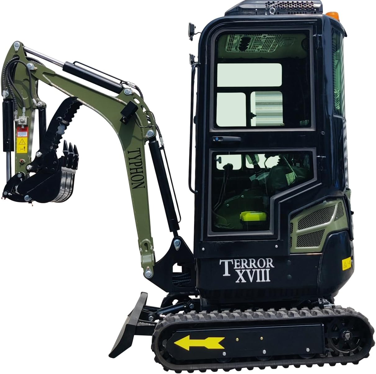 4,000 lbs Terror XVIII Mini Excavator, EPA Certified KUBOTA D902 Diesel Machine