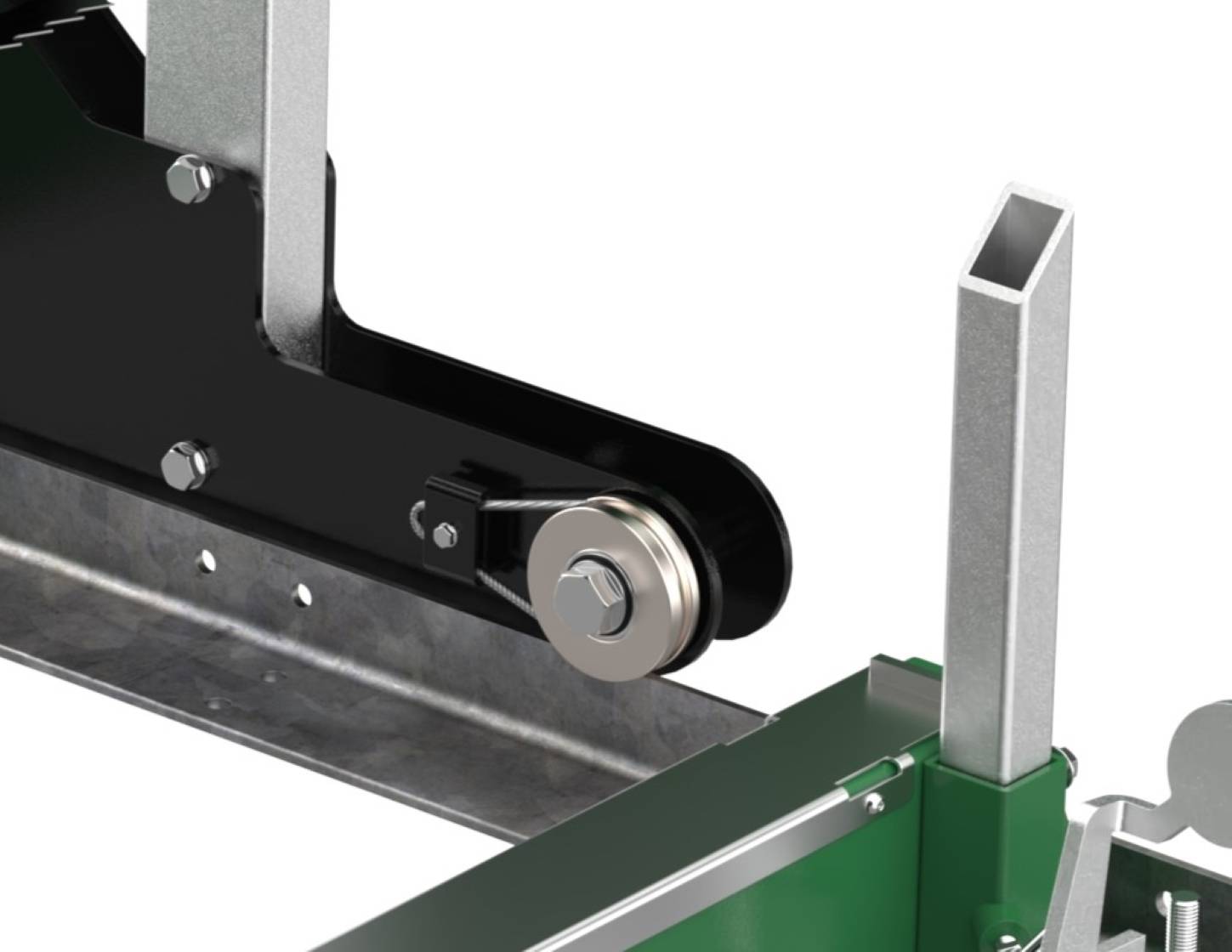 Dual race bearing carriage wheels