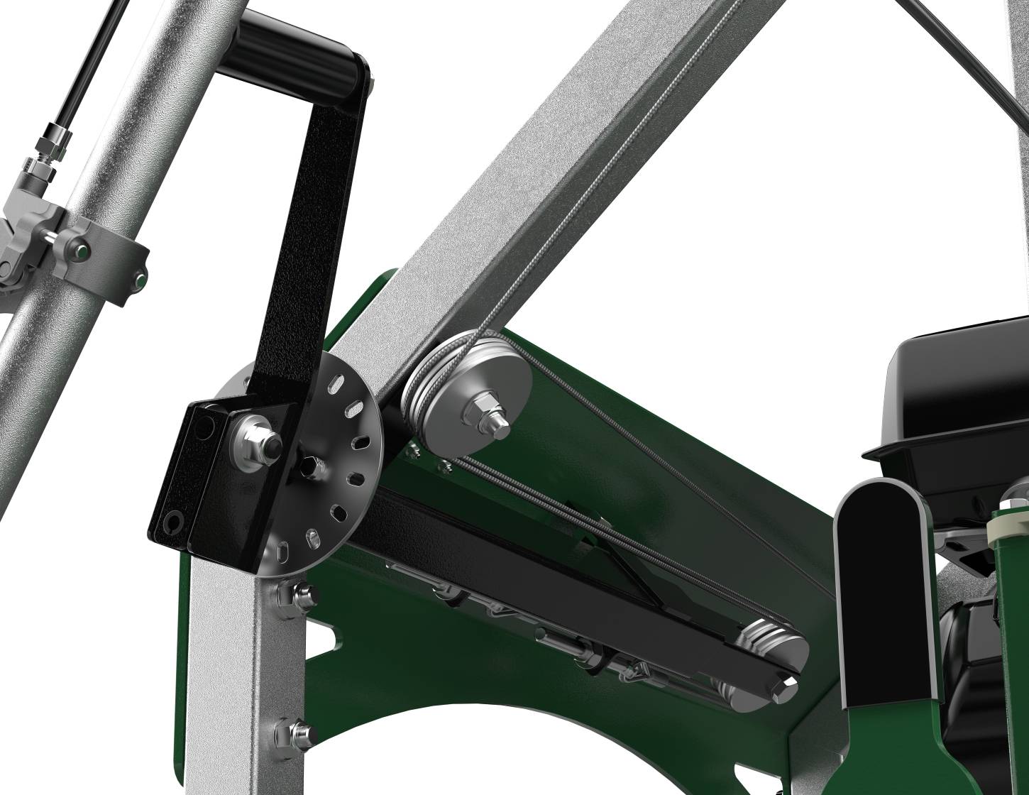 Auto-locking sawhead mechanism