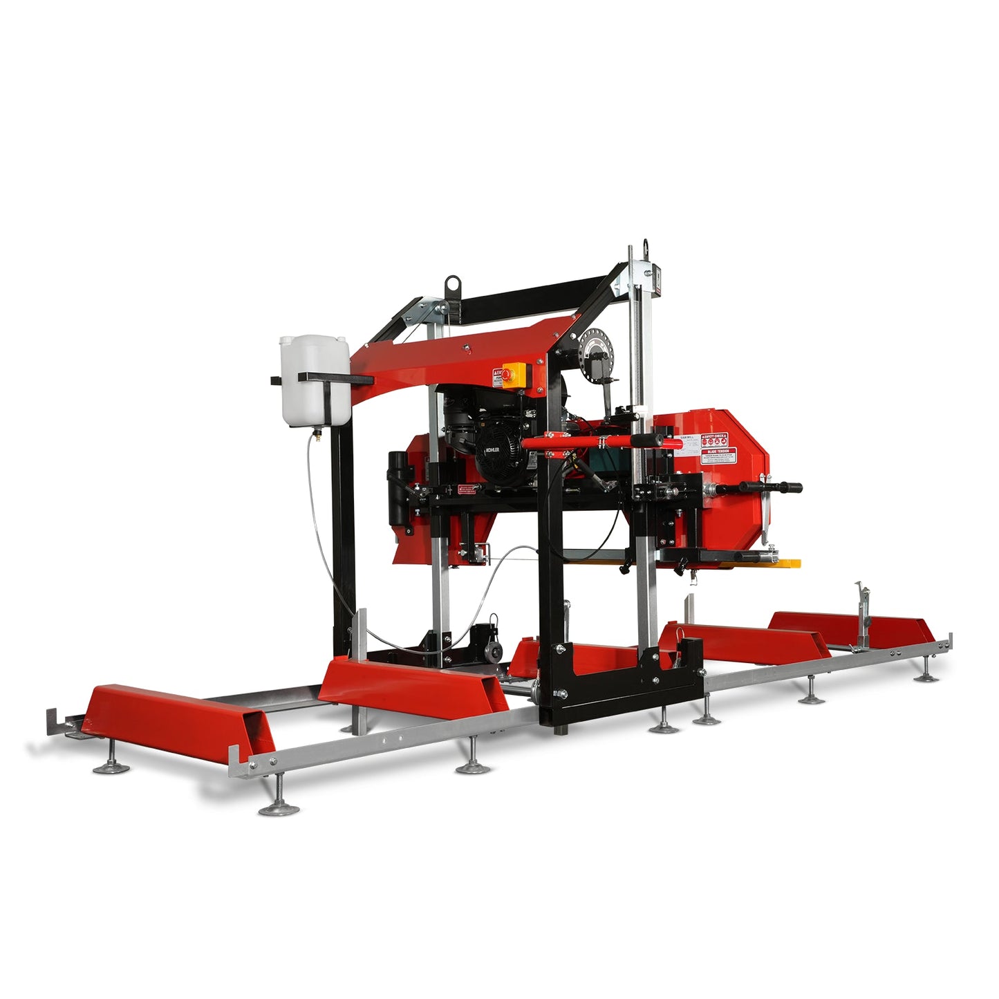 32" Portable Sawmill, KOHLER CH440 429cc E-Start Gasoline Engine, 29" Board Width, 13' Track Length , SM-32